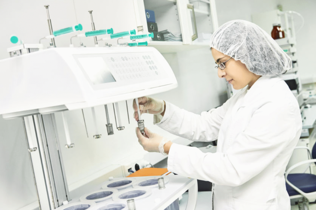 person working in a laboratory